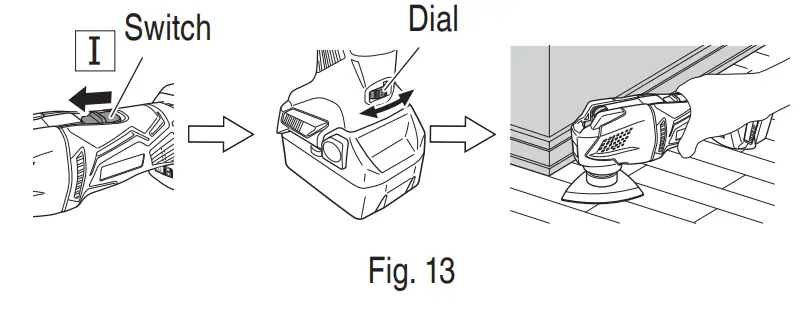 metabo CV18DBL 18V CORDLESS OSCILLATING MULTI TOOL - fig