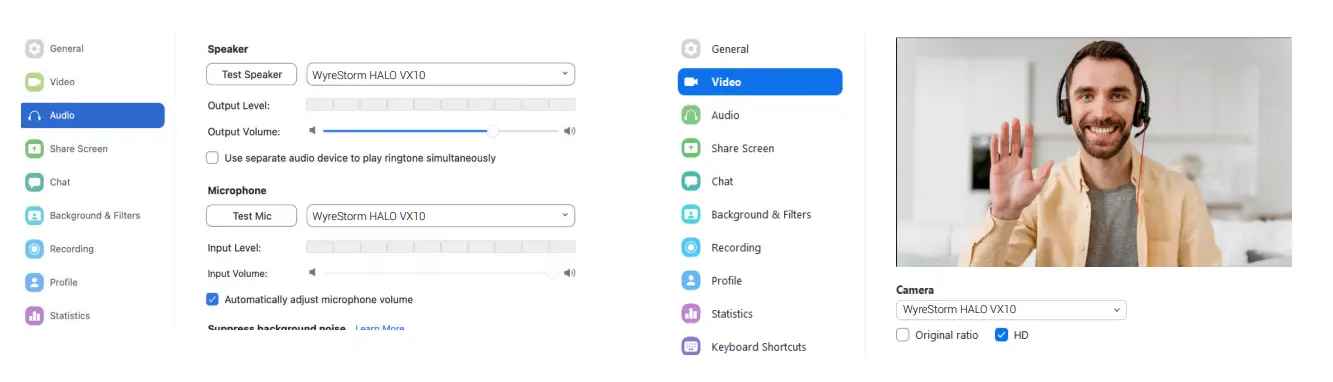 WyreStorm HALO VX10 HALO Series All In One Video Bar-8