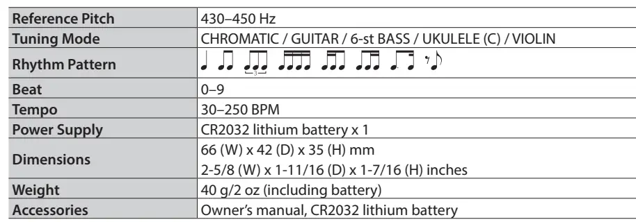 BOSS-TU-03-Clip-On Tuner-and-Metronome-fig-4