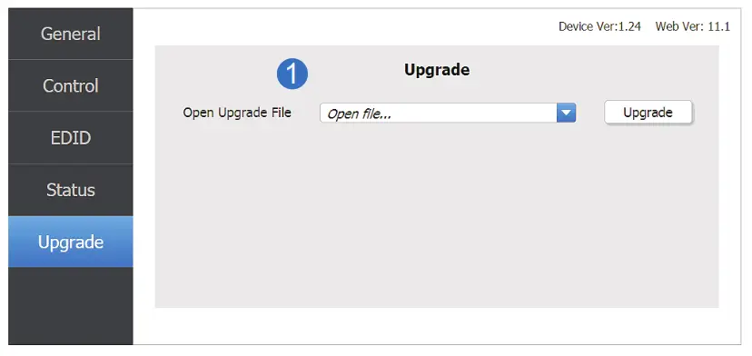 HDBaseT 8×8 Matrix Switcher---Upgrade page