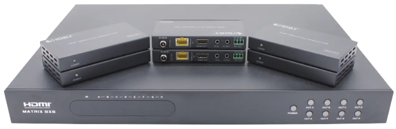 HDBaseT 8×8 Matrix Switcher