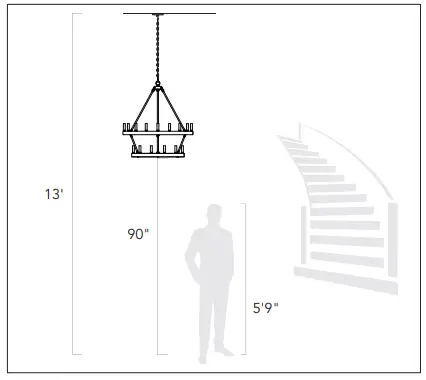 GOLDEN LIGHTING 0305-BA1 1-Light Matte Black Clear Glass Bath Vanity Light 5