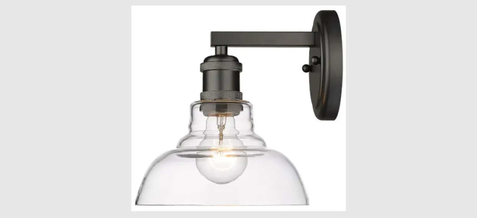 Golden Lighting 0305-ba1 1-light Matte Black Clear Glass Bath Vanity Light Instruction Manual Golden Lighting 0305-ba1 1-light Matte Black Clear Glass Bath Vanity Light Instruction Manual