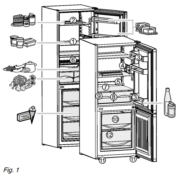 LIEBHERR CUb 2331 20 Automatic Fridge-Freezer with SmartFros - fig 1