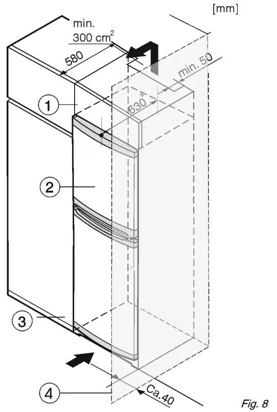 LIEBHERR CUb 2331 20 Automatic Fridge-Freezer with SmartFros - fig 12