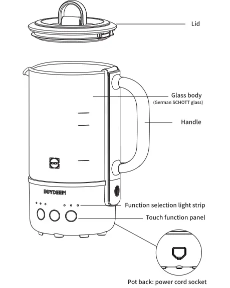 BUYDEEM-K313-Travel-Electric-Kettle-fig-1