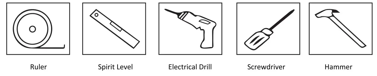 HOMLUX Round LED Bathroom Mirror - Installation 2