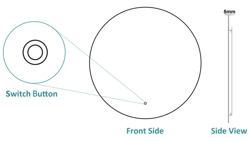 HOMLUX Round LED Bathroom Mirror - Light 3