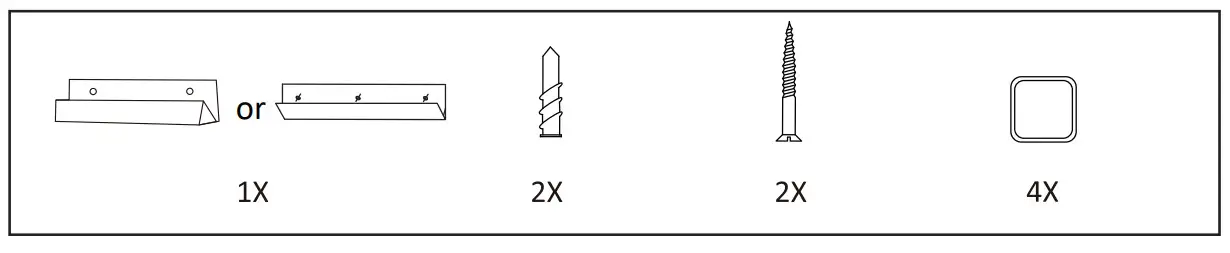 HOMLUX Round LED Bathroom Mirror - Parts list 2