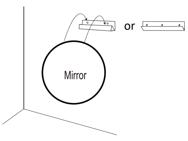 HOMLUX Round LED Bathroom Mirror - aluminum strips 4