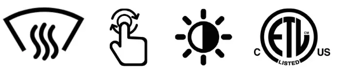 HOMLUX Round LED Bathroom Mirror - icon 4