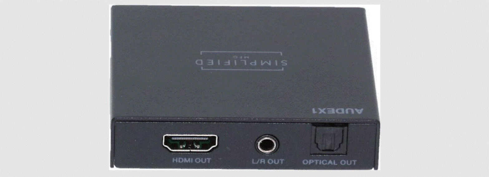 Simplified Mfg Audex1 Hdmi 18gbps Audio Extractor User Manual