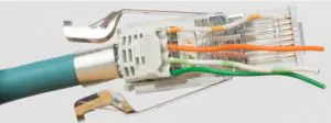 Assembling the RJ45 connector