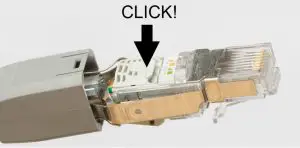 Assembling the RJ45 connector