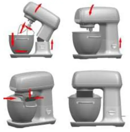 gorenje MMC1000RL Kitchen Robot Mixer - DOUGH HOOK