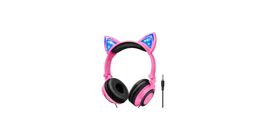 Lobkin S1062 Kids Headphones Led Light Up Cat Ears User Guide