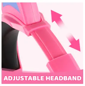 LOBKIN-S1062-Kids-Headphones-with-LED-Light-Up-Cat-Ears-fig-4