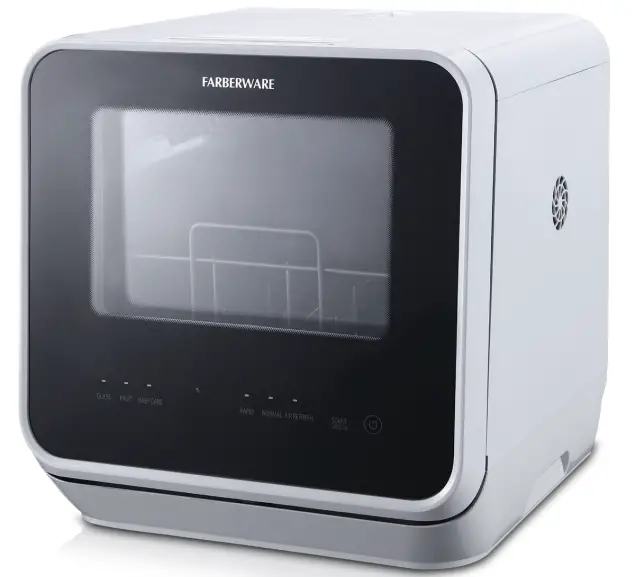 FARBERWARE FDW05ASBWHA Complete Portable Countertop Dishwasher
