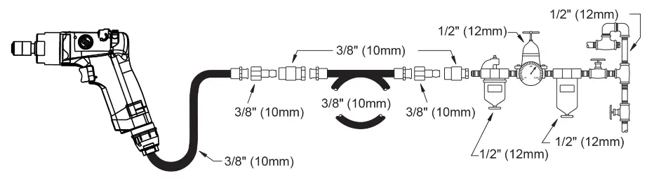 Chicago Pneumatic CP2800 Series Screwdriver - Air Diagrams