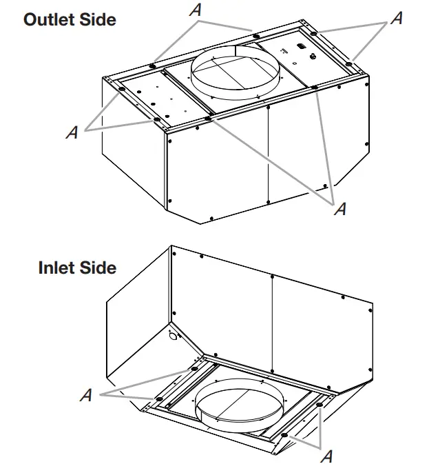 KitchenAid 36 Inch and 48 Inch Hood Liner -Dual Blower Motor Assembly 5