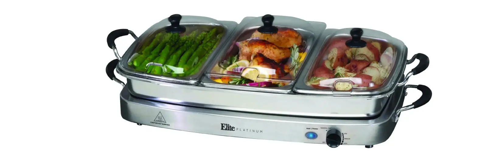 ELITE EWM-9933 STAINLESS STEEL BUFFET SERVER