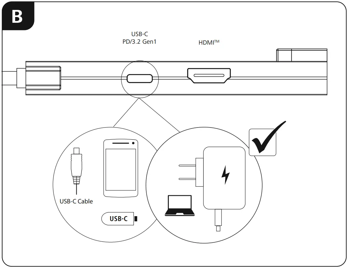00 200109 USB Multiport Use Instruction illustration