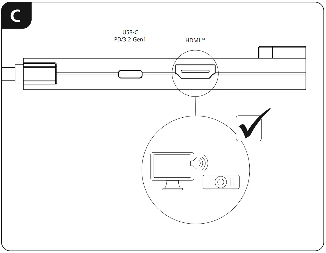 00 200109 USB Multiport Use Instruction illustration