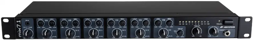 JB systems MIX 7.1 Channel Microphone/Line Preamp/Mixer