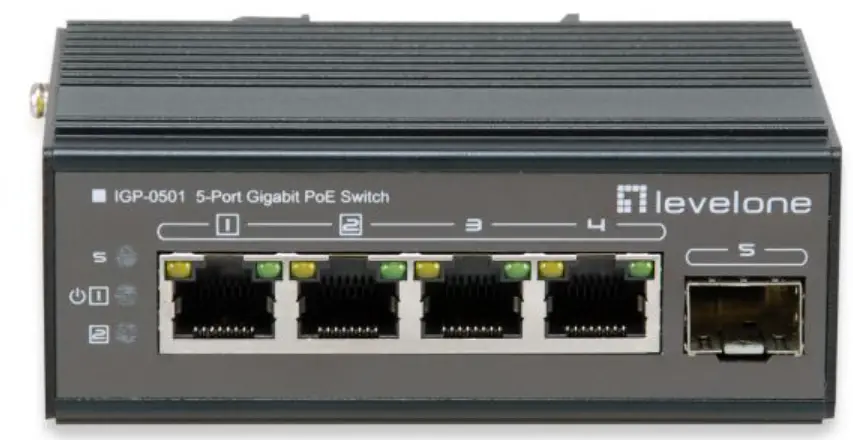 IGP-05 Industrial Railmount Gigabit Switch