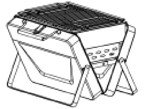 VAN2GO MO6358 Portable BBQ Stand - fig 4