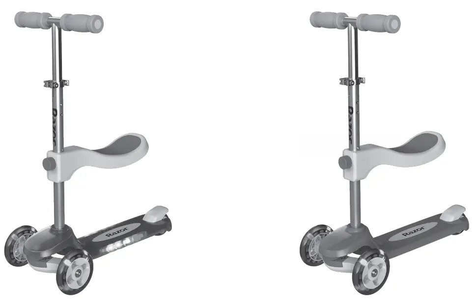 Razor Rollie DLX 3-Wheel Light-Up Scooter