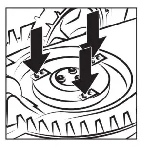 Insert new knives and new screws