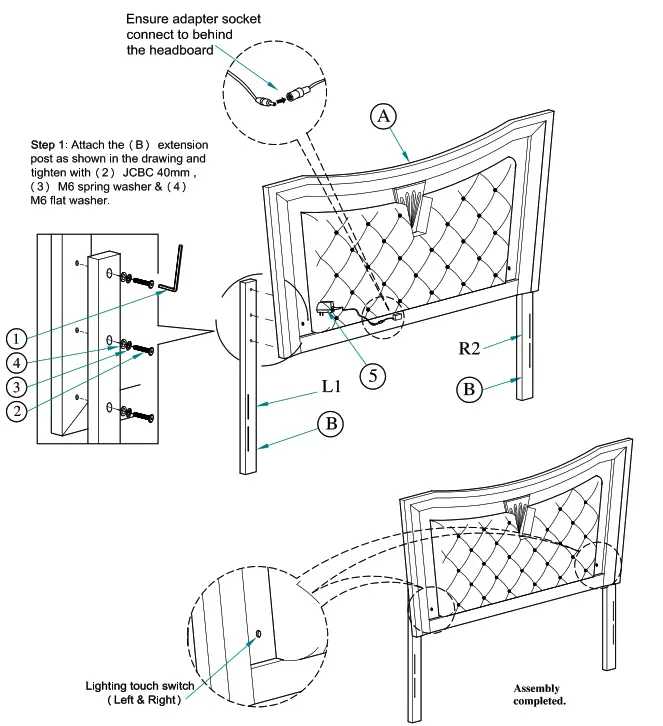 Best 9749 Venetian 5-Piece Champagne Queen Bedroom Set With Chest - 8