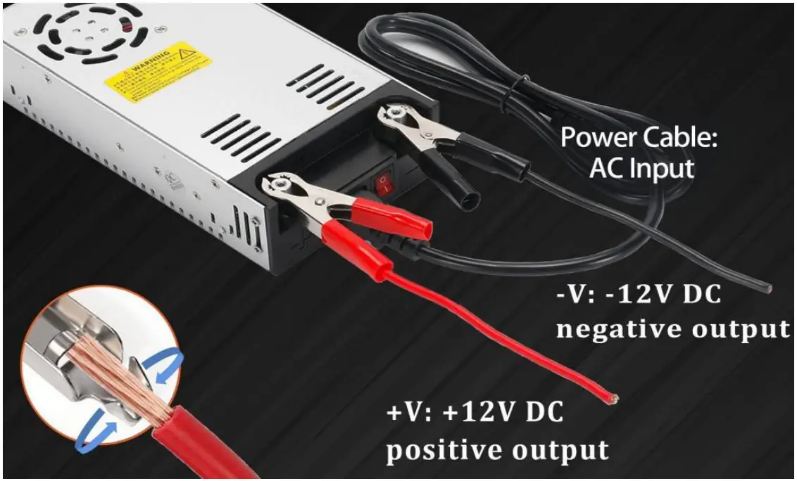 MEISHILE 12V 30A 360W DC Switching Power Supply Adapter - fig 4