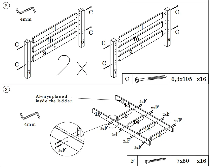 VIPACK-FURNITURE-PISB1610-Bunk-Bed-Claire-fig-5
