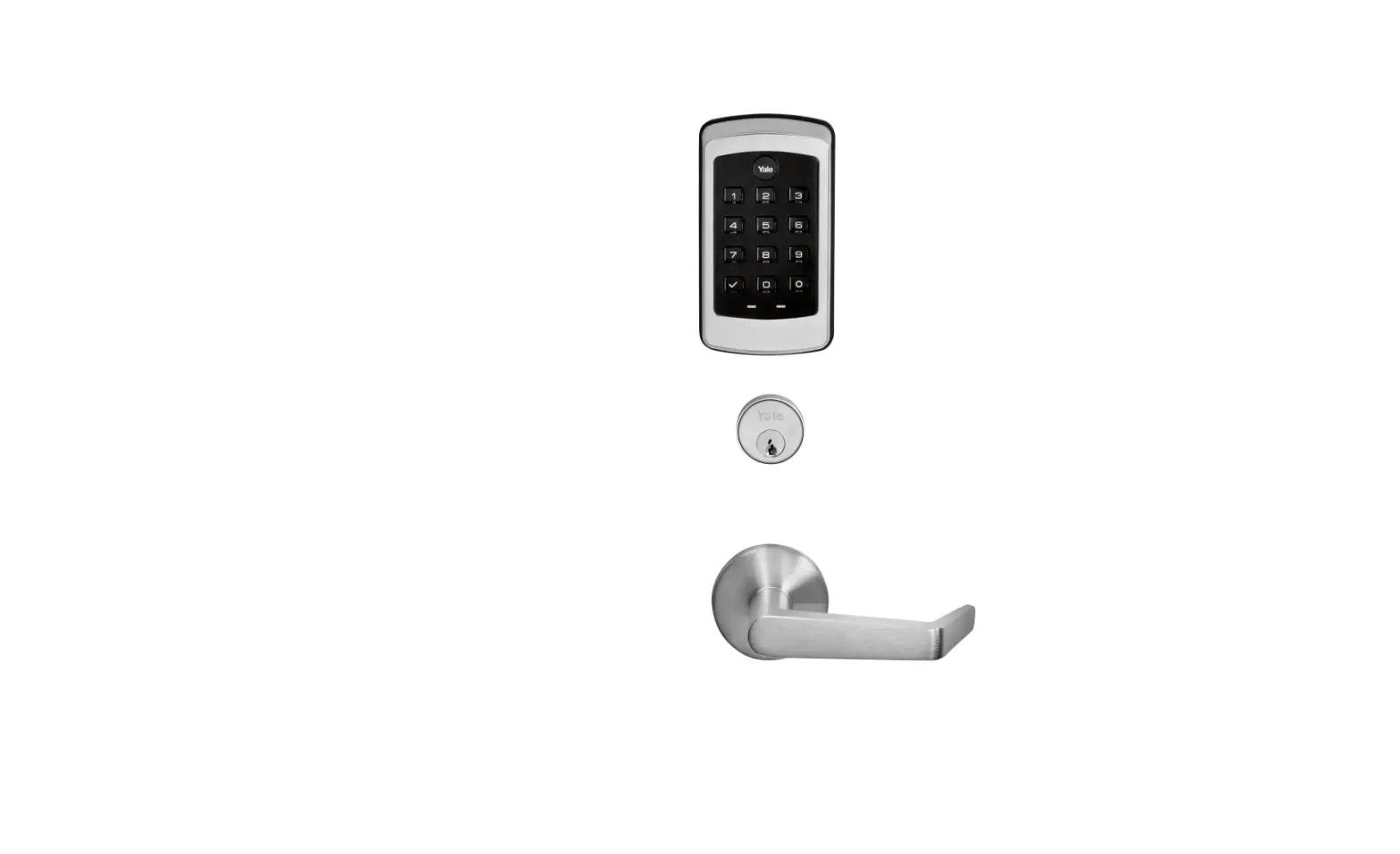 Yale Locks & Hardware Nextouch Sectional Mortise Push Button Keypad Lock With Cylinde, No Deadbolt Ntm610-zw2 Manual