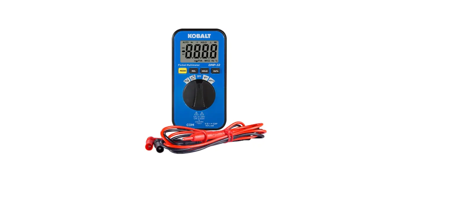 Kobalt Dmp-32 0.2 Amp 600-volt Digital Multimeter User Manual Kobalt Dmp-32 0.2 Amp 600-volt Digital Multimeter User Manual