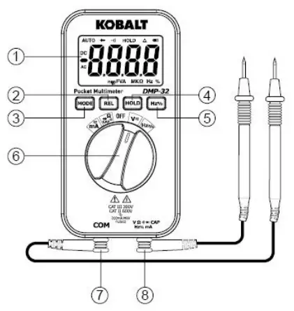 KOBALT-DMP-32-0.2-Amp-600-Volt-Digital-Multimeter-FIG-1