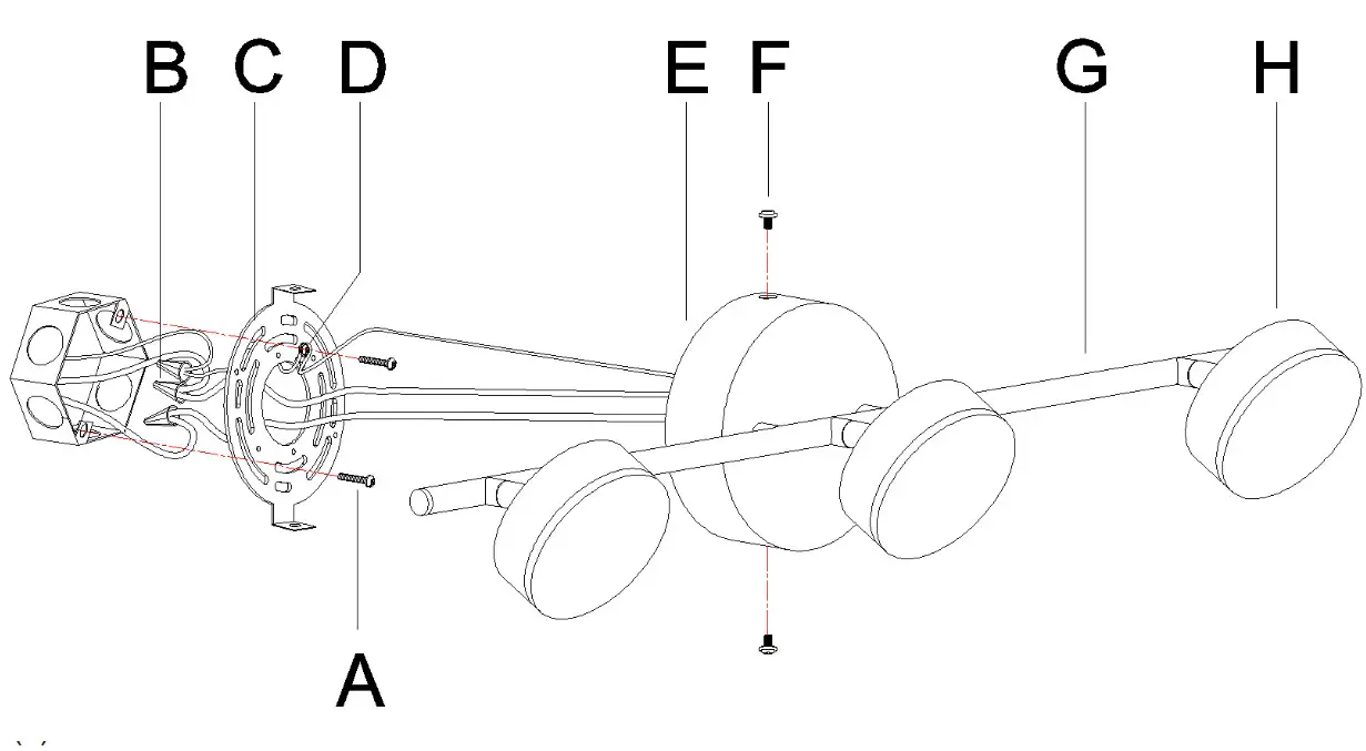 ZEVNI A04649 22 Inch 3 Light Matte Black and Gold LED Modern-Contemporary Vanity Light - fig 1