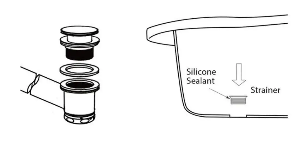The Below Instructions Are For Installing Drain Assembly N-dwf-xx