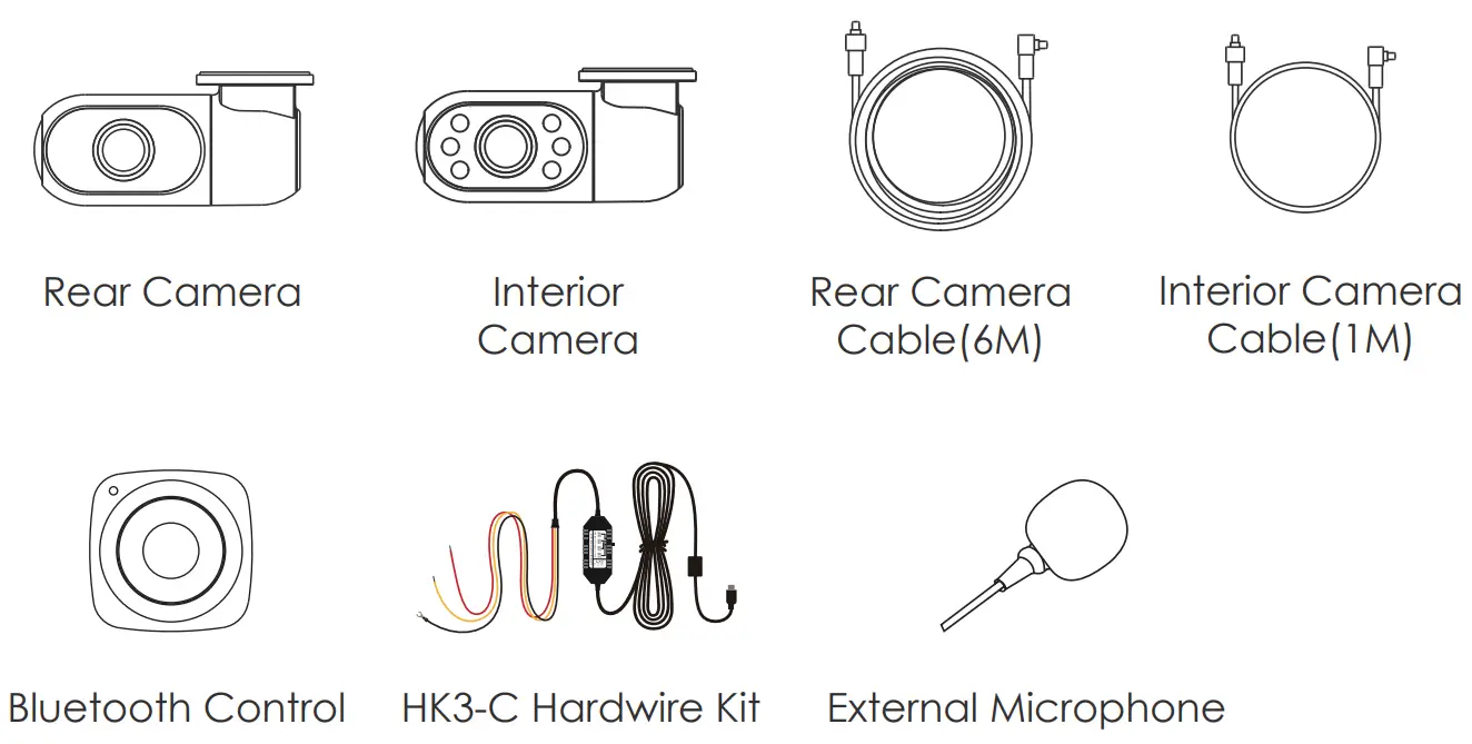 VIOFO A139 PRO 2CH First 4K HDR Front and Rear Dashcam - Optional Accessories