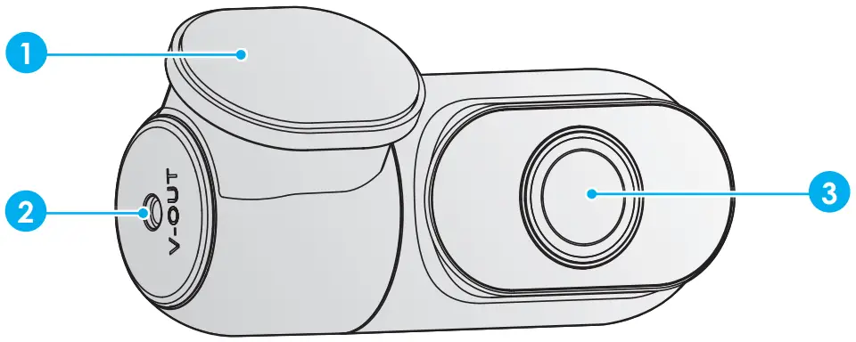 VIOFO A139 PRO 2CH First 4K HDR Front and Rear Dashcam - Rear Camera