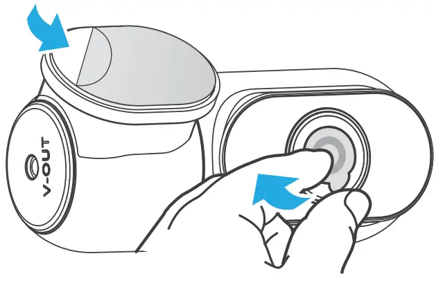 VIOFO A139 PRO 2CH First 4K HDR Front and Rear Dashcam - sticky pad