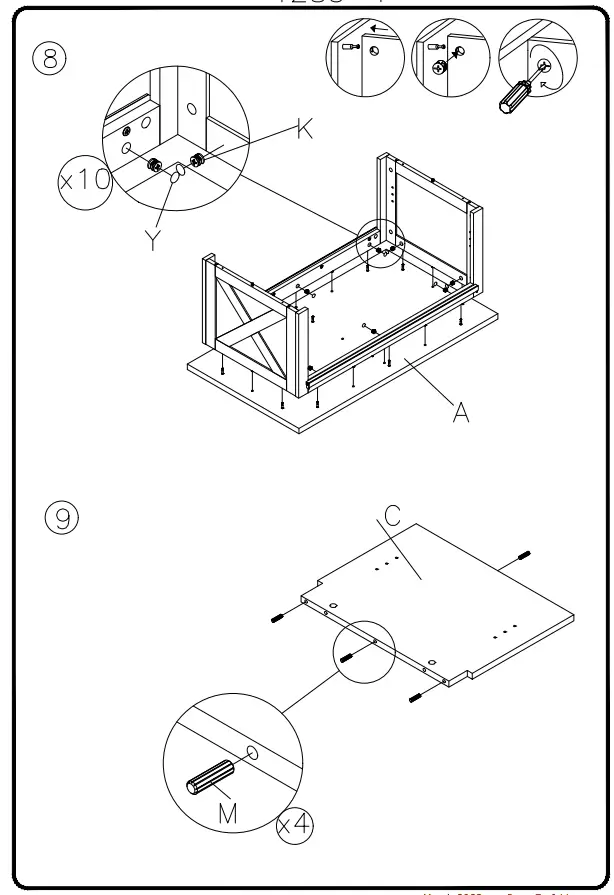 ASHLEY T283 1 Furniture Camiburg Rectangular Cocktail Table - Fig 2