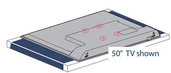 INSIGNIA NS-43DF710NA21 43″ 50″ 55″ 60 Hz LED TV 4K ULTRA HD User Guide - WALL MOUNT