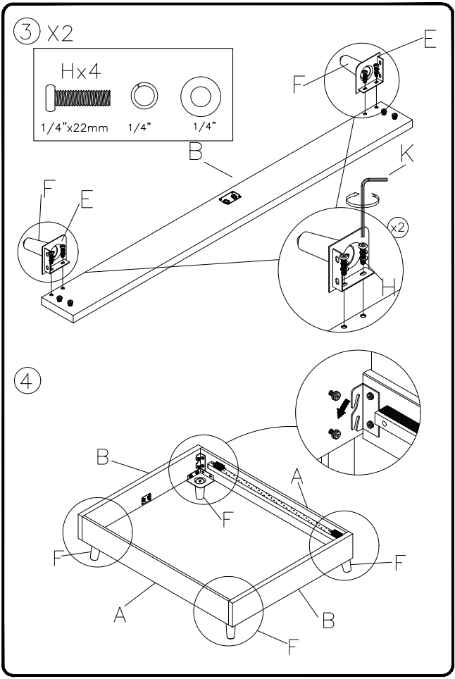 ASHLEY B095-782 Furniture Vintasso King Upholstered Platform Bed - fig 4