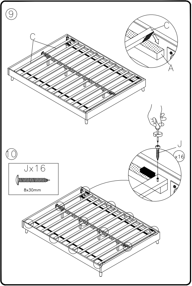 ASHLEY B095-782 Furniture Vintasso King Upholstered Platform Bed - fig 7