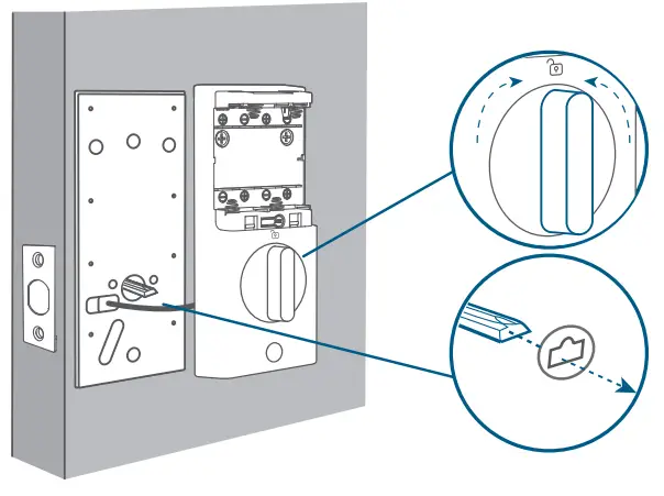 eufy T8502 Security Smart Lock - wires are tucked