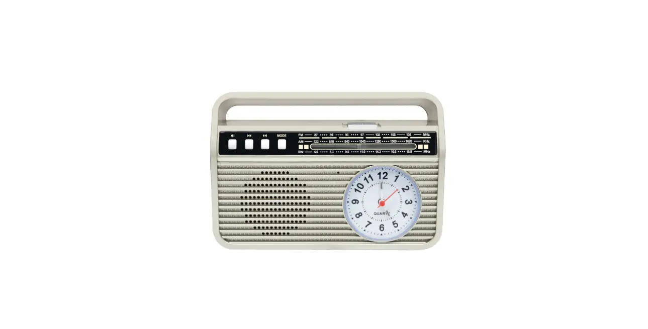 Aim Por300bt Portable Radio With Bluetooth And Clock User Manual