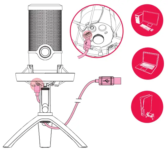 CHERRY UM 9.0 PRO RGB USB Microphone - 2